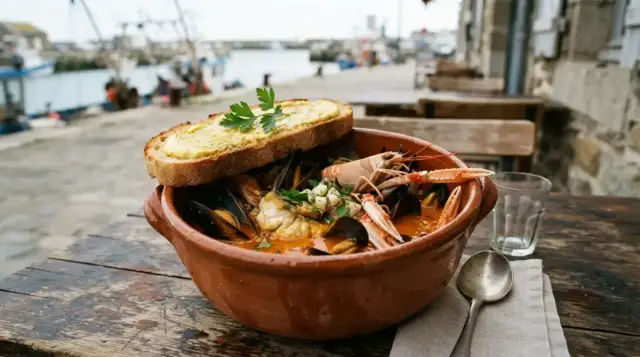 Marmite de ttoro au merlu, moules et langoustines