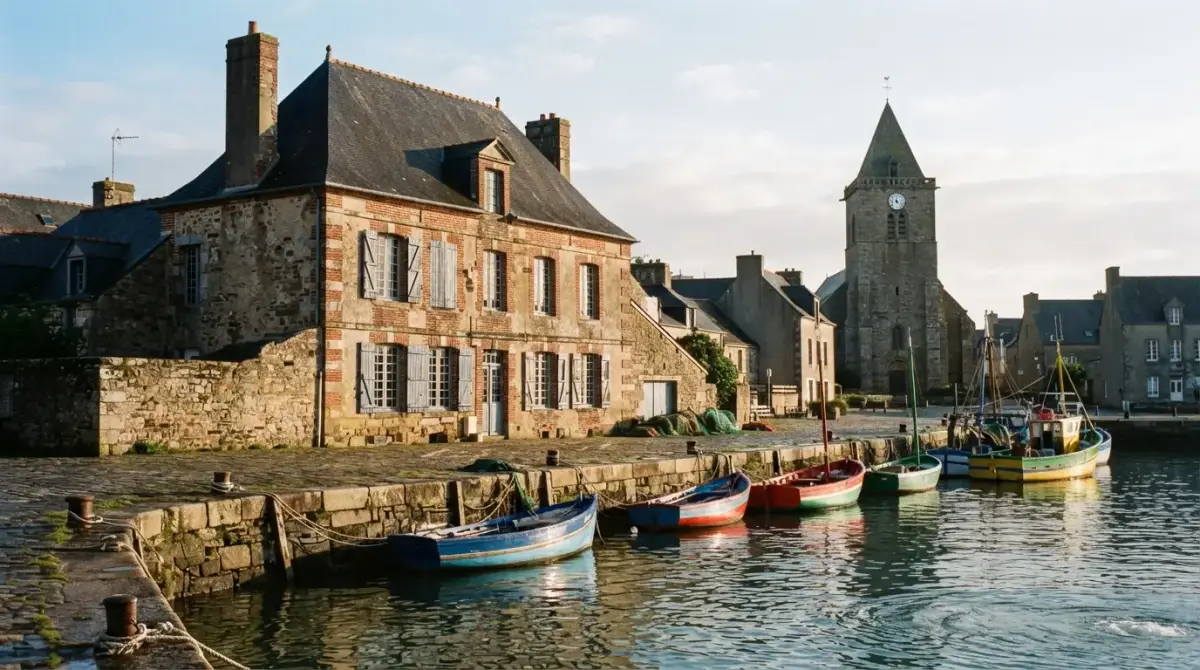 Maison d'armateur et barques du port de Saint-Jean-de-Luz